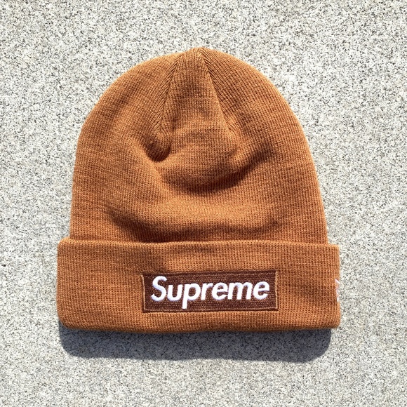 supreme x new era beanie